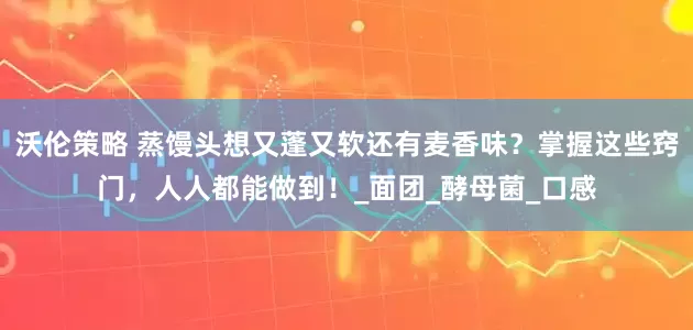 沃伦策略 蒸馒头想又蓬又软还有麦香味？掌握这些窍门，人人都能做到！_面团_酵母菌_口感